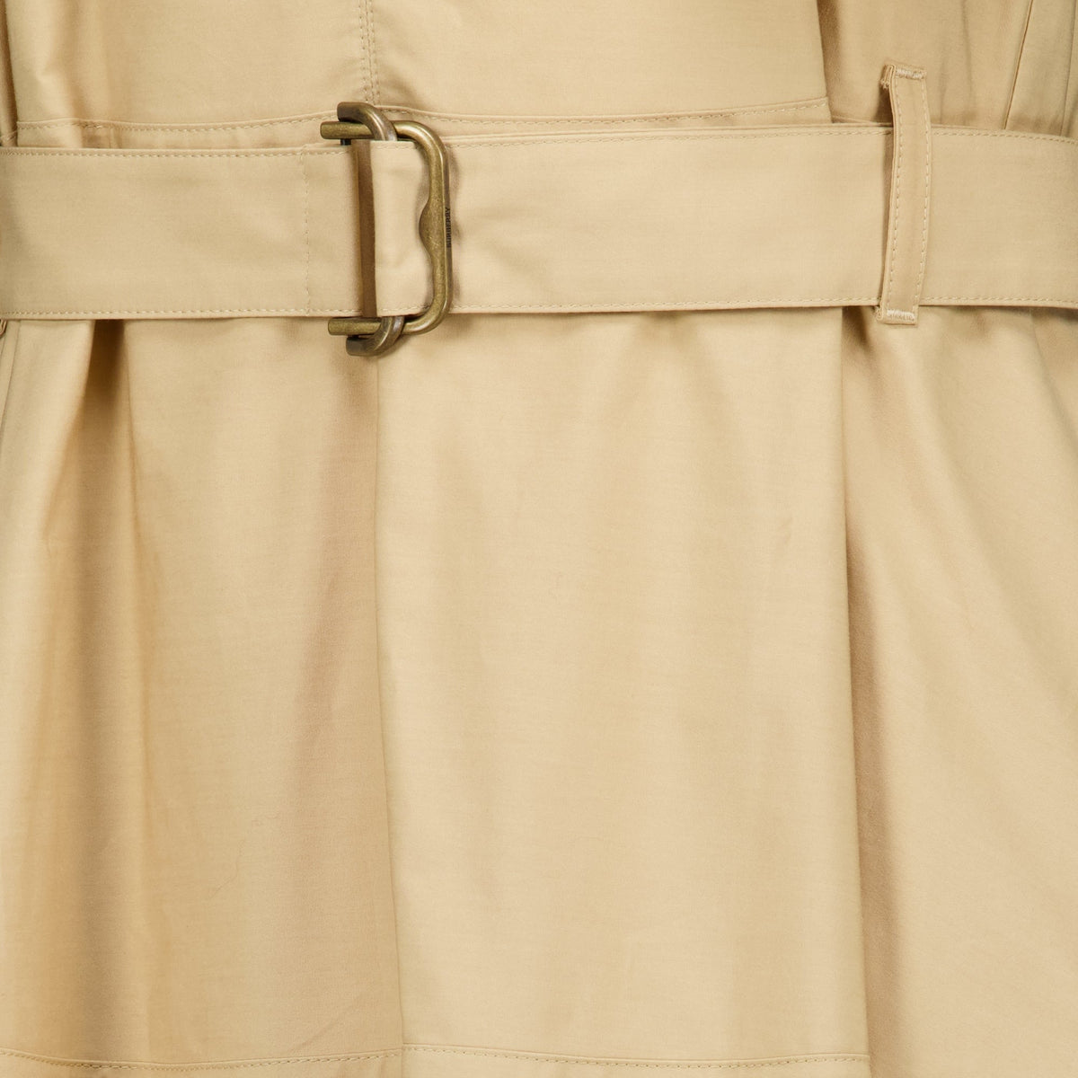 Abito midi in popeline beige