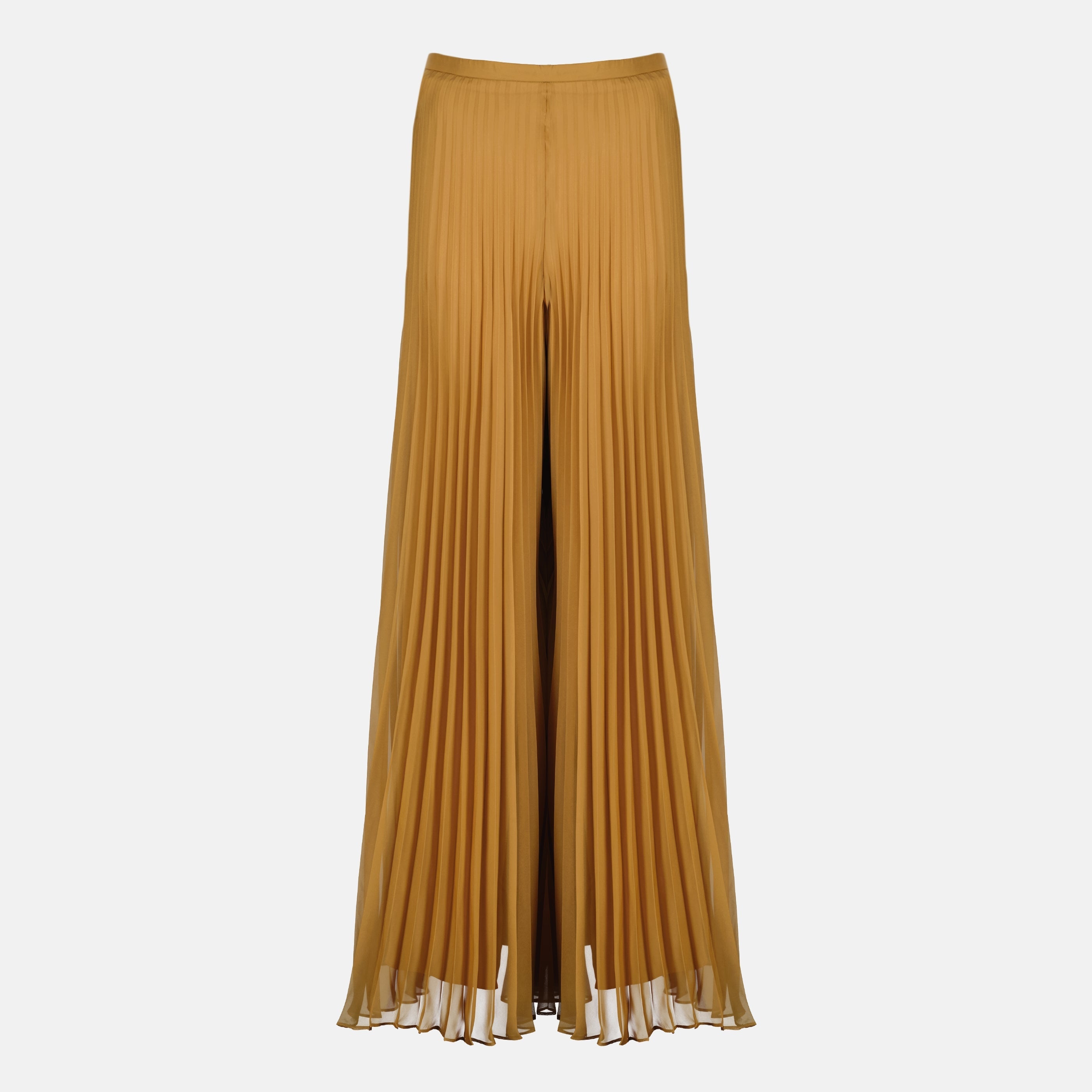 Image of Brown Pleated Pants by Max Mara for Women - Season Spring-Summer 2026 - Front View