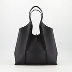 Tod's tote bag, black leather bag, T Timeless collection, designer tote, chic accessories