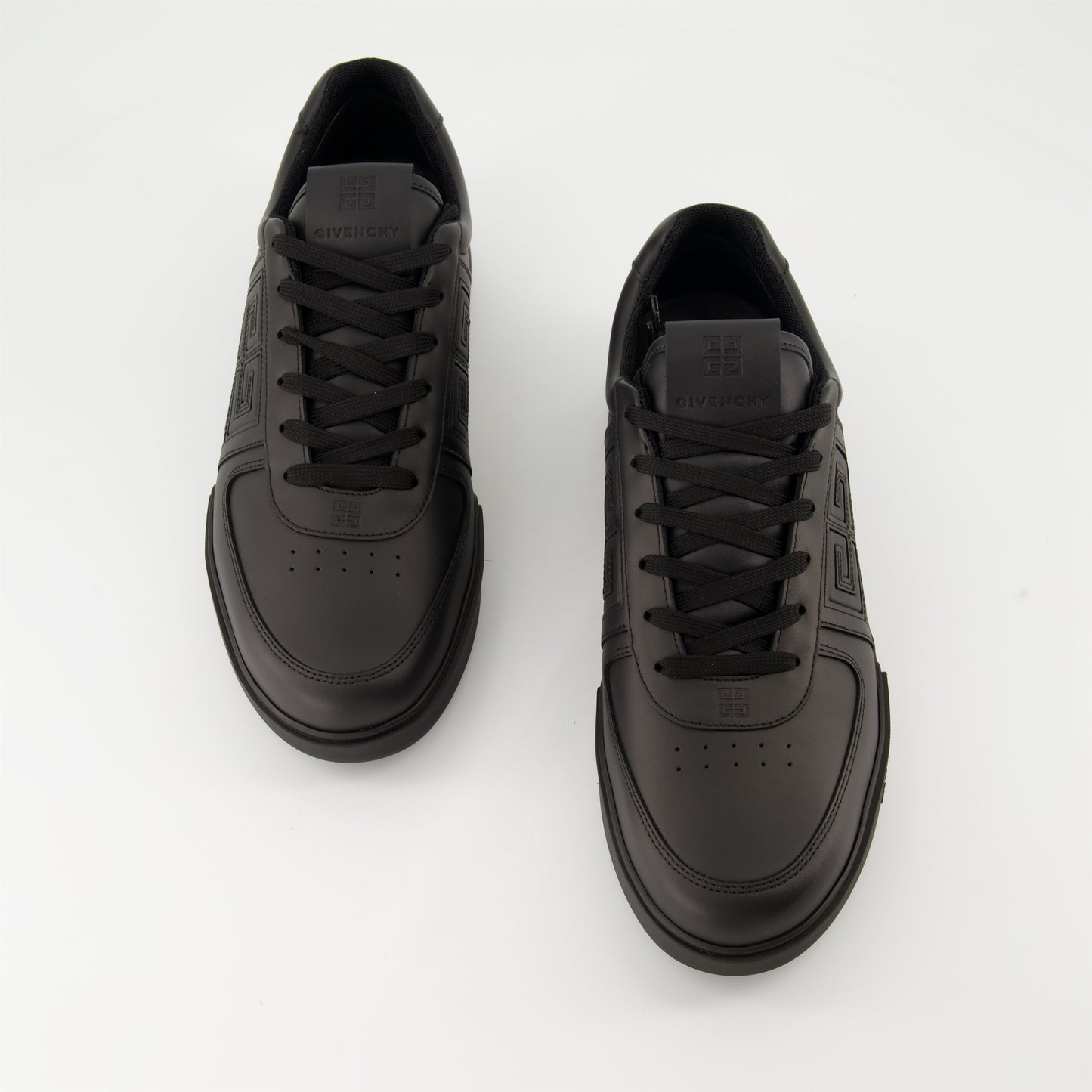 luxury sneakers, black leather sneakers, Givenchy G4, Autumn-Winter 2024, smooth leather shoes