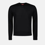 Image du Pull en Laine Noire K-Garth de Diesel pour Hommes - Saison Automne-Hiver 2024 - Vue de Face