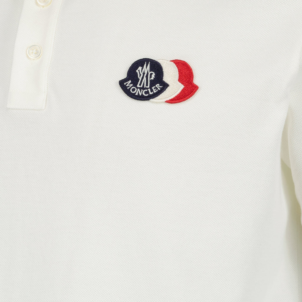 White Piqué Cotton Polo