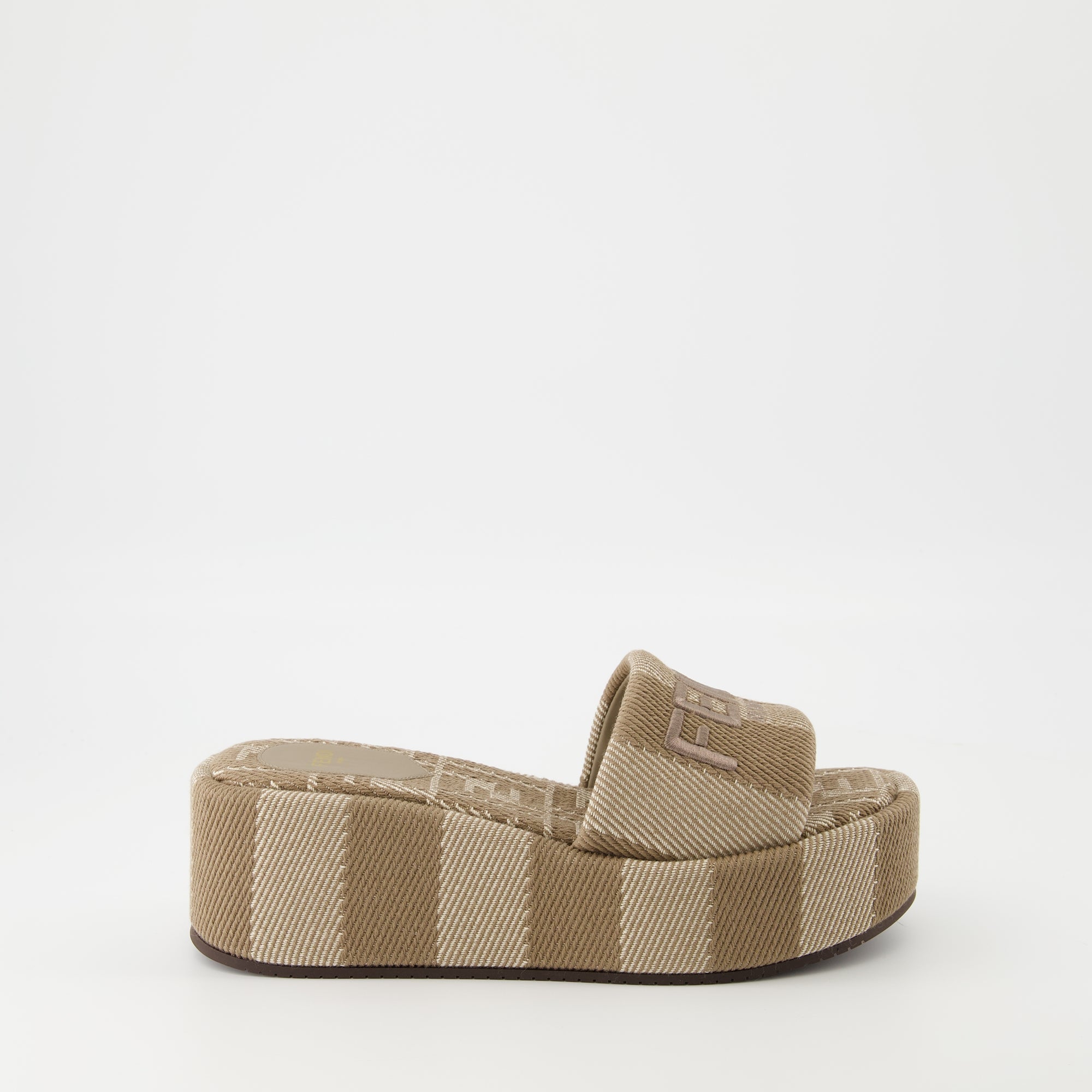 Fendi Sunshine Sandals, Jacquard sandals, Platform sandals, Women's sandals, Fendi footwear