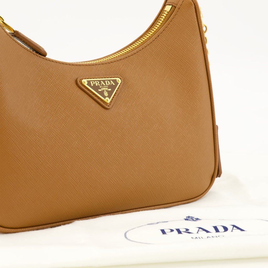 Prada Re-Edition 2005 Mini-veske i skinn