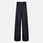 Pantalon en Denim Satiné Large