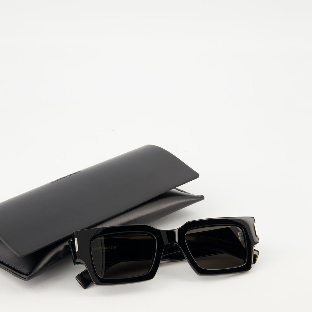 Saint Laurent sunglasses, SL 572 black sunglasses, UV protection sunglasses, acrylic sunglasses, unisex sunglasses