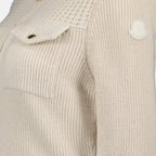 Moncler jacket, wool jacket, Autumn-Winter fashion, bi-material clothing, off-white outerwear