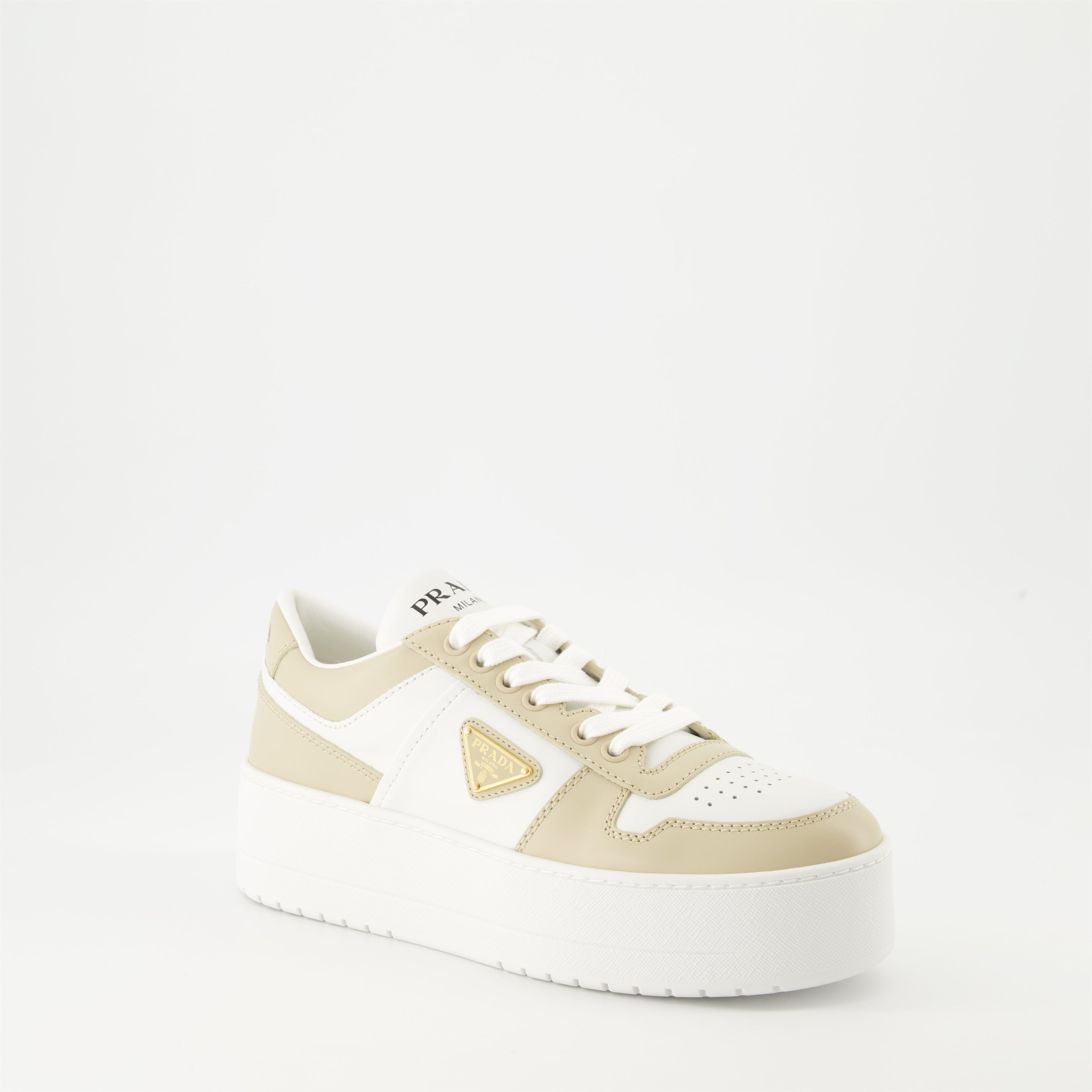 Prada sneakers, platform sneakers, luxury footwear, leather sneakers, designer shoes
