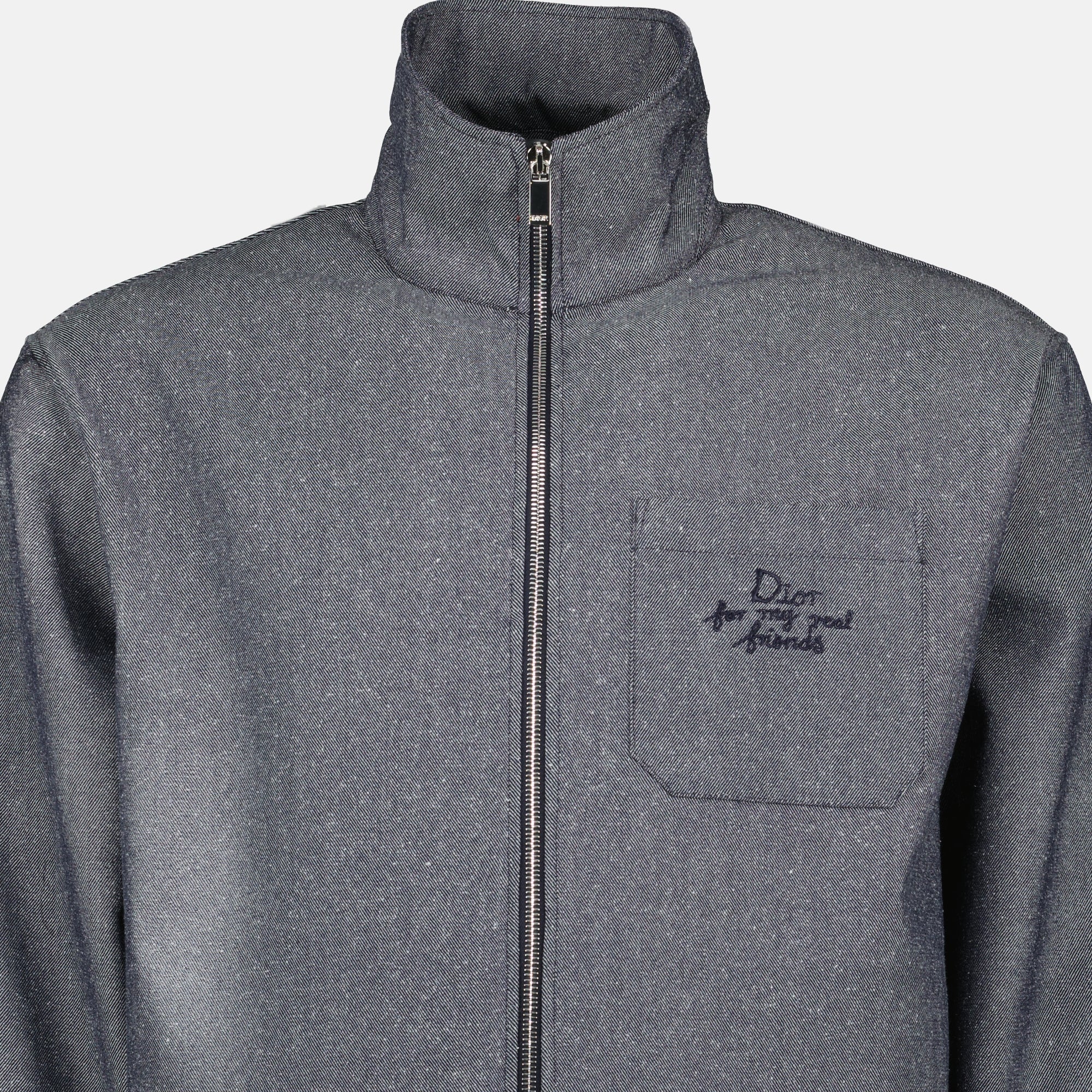 Dior jacket, Hylton Nel collaboration, gray jacket, designer outerwear, contemporary fashion