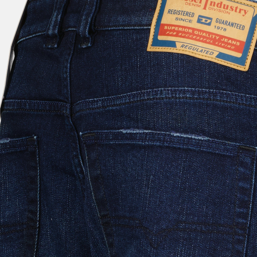 Diesel jeans, dark blue jeans, men's denim, classic fit jeans, five-pocket jeans