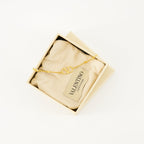 VLogo Bracelet, Valentino jewelry, Swarovski crystal bracelet, gold metal accessory, luxury bracelet