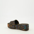 FF Blomstret Wedge Mules