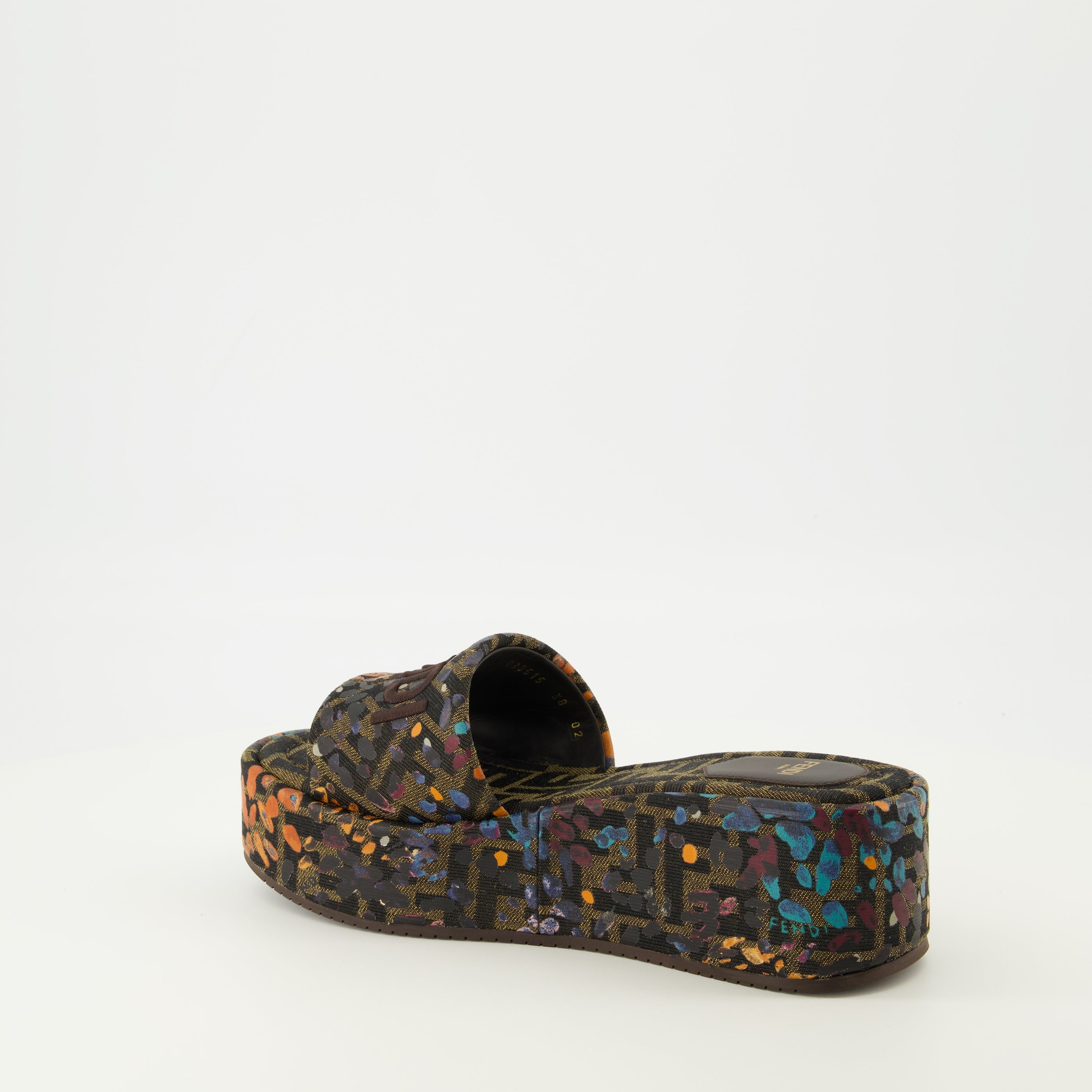 FF Floral Printed Wedge Mules