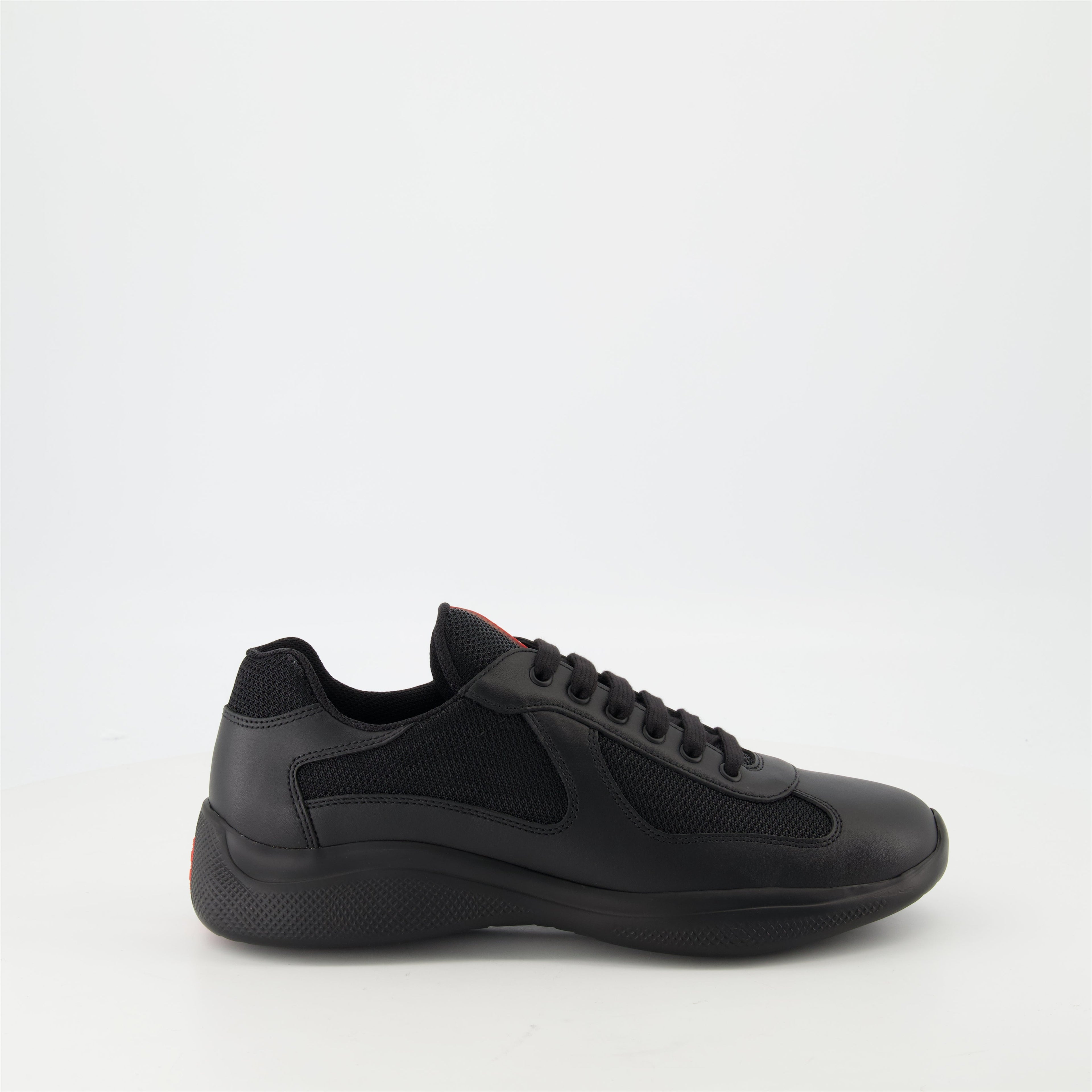 America's Cup Black Leather Sneakers WE IN STYLE - Main Image