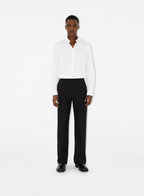 Burberry shirt, luxury menswear, long-sleeve white shirt, designer clothing for men, classic dress shirt