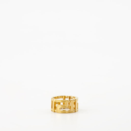 Gold ring, Versace ring, Greca ring, luxury accessories, fashion ring