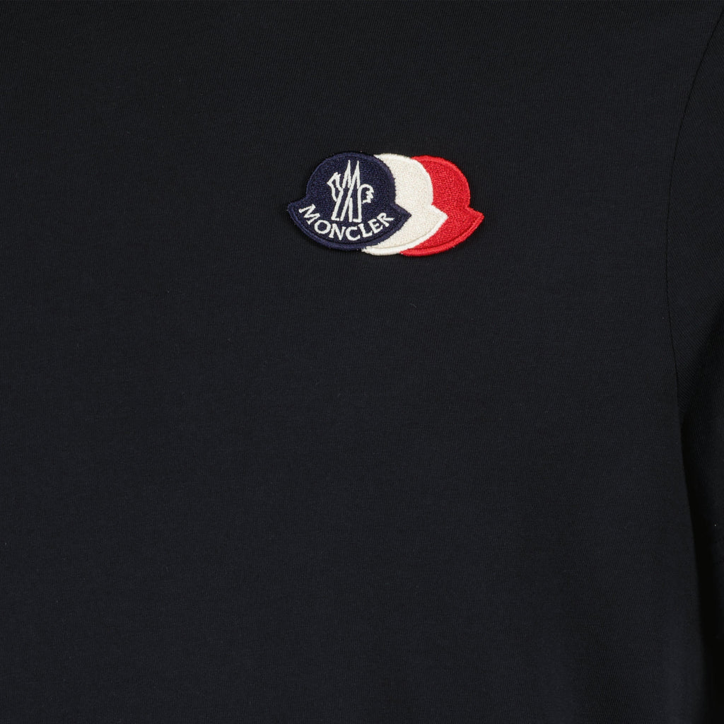 Cotton T-Shirt with Tricolor Logo