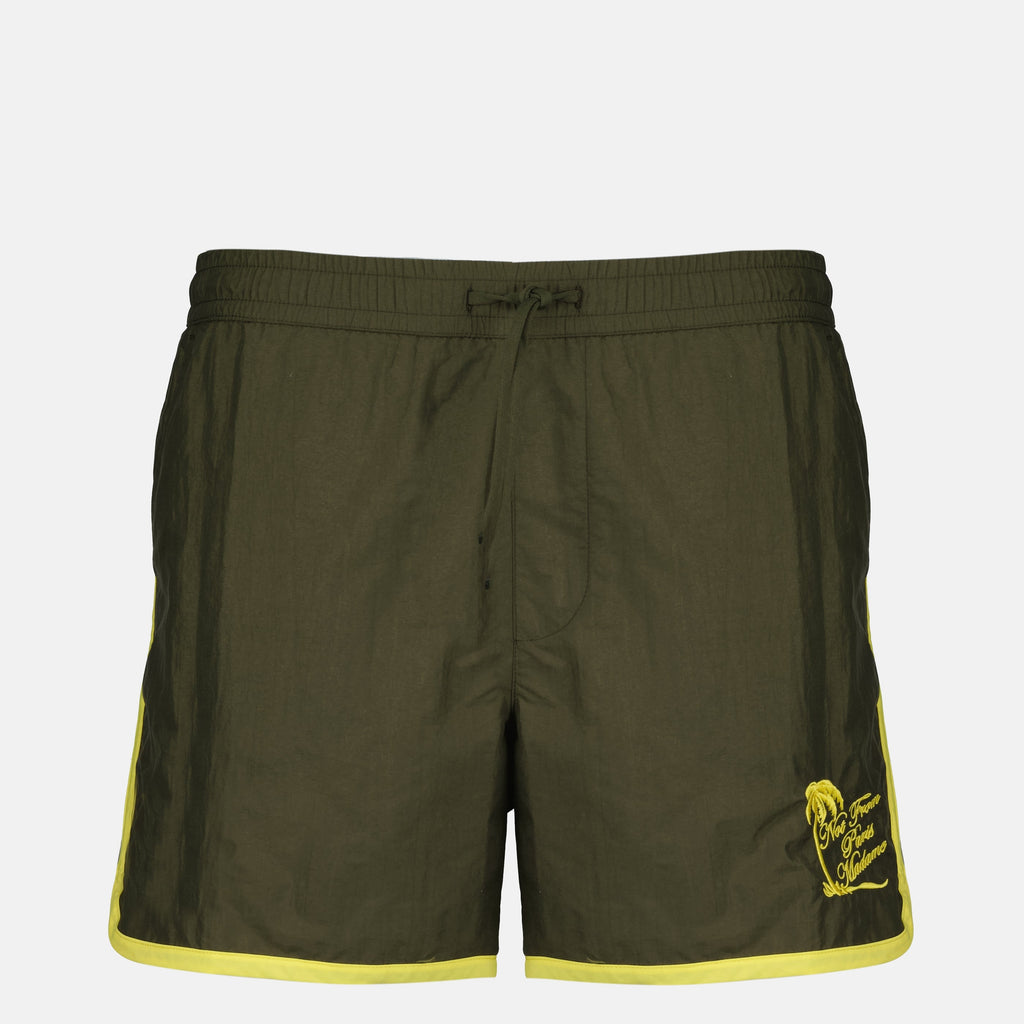 Shorts de bain Kaki Palm Tree