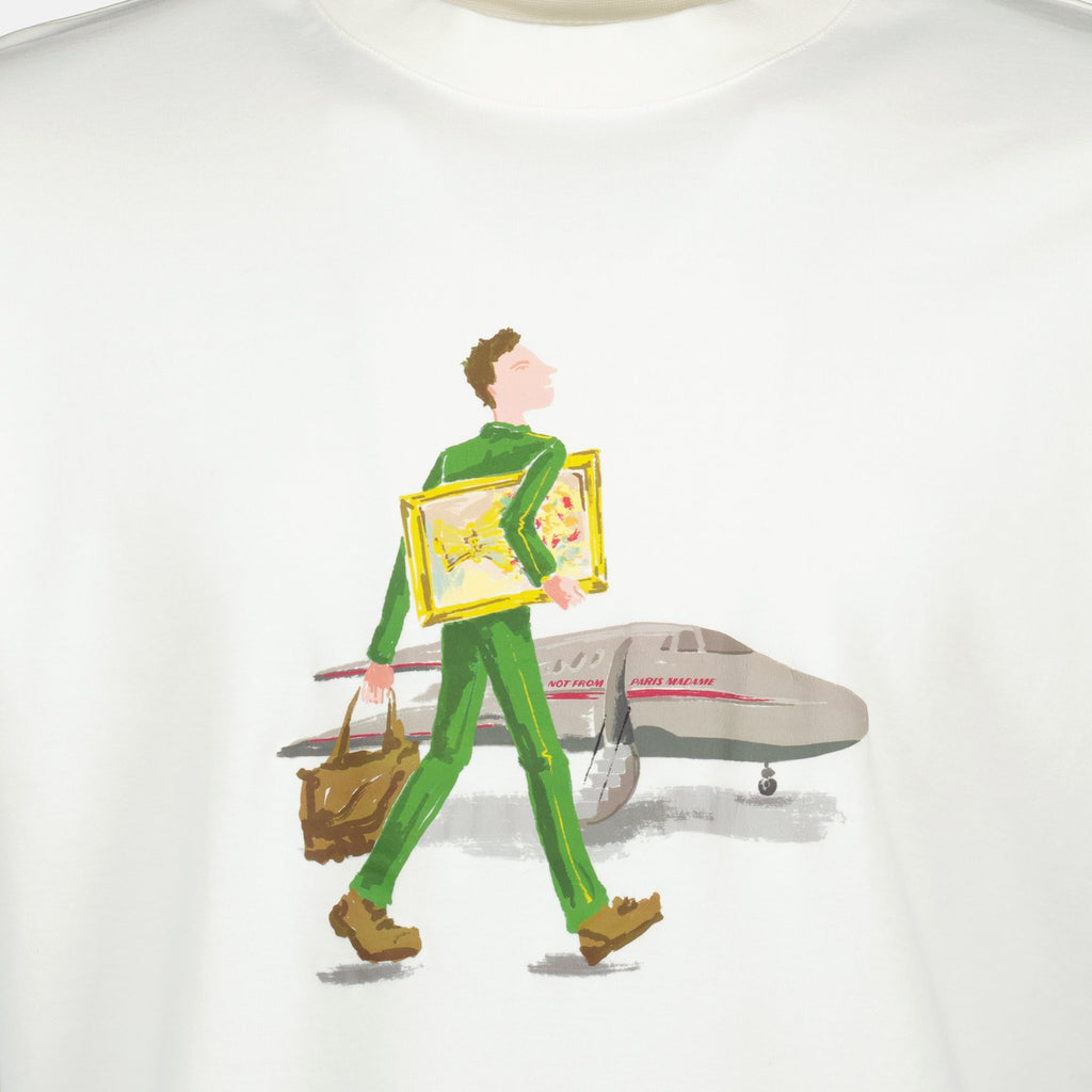 TシャツL'Homme au Tableau - Drôle de Monsieurの画像、Drole De Monsieurによる男性用 - シーズン2026年春夏 - 詳細ビュー2