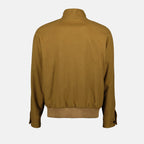 Image of Cashmere Bomber Jacket Brown by Burberry for Men - Season Autumn-Winter 2024 - Back View