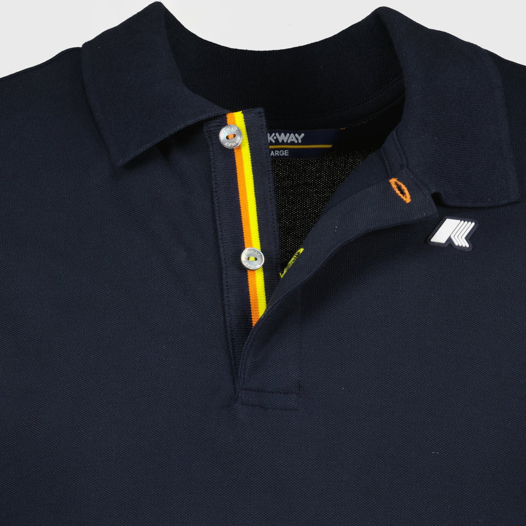 Polo Vinnie, navy polo, K-Way, classic polo, piqué cotton