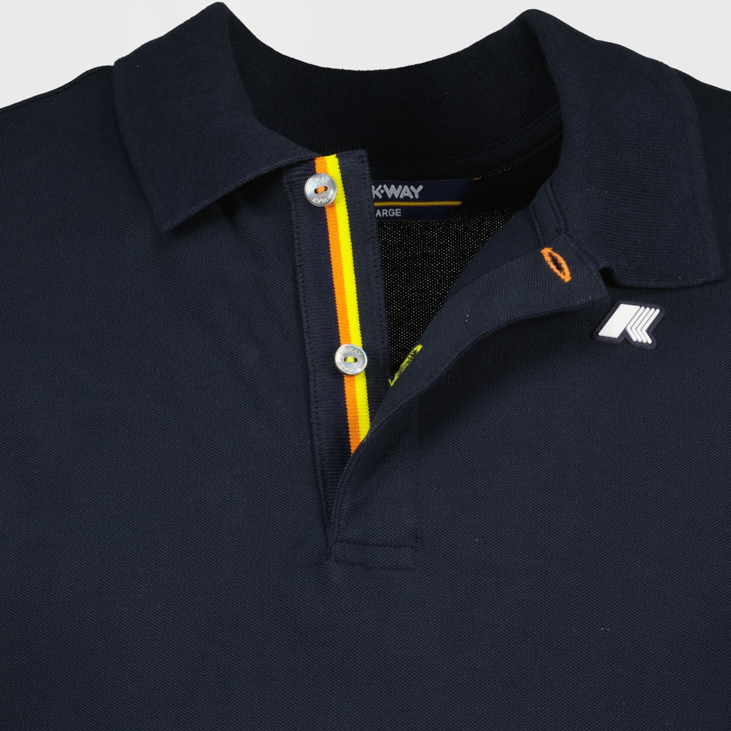Polo Vinnie, navy polo, K-Way, classic polo, piqué cotton