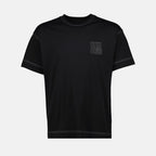 Immagine di una t-shirt in cotone nero con logo 4G di Givenchy per uomini - Stagione Primavera-Estate 2025 - Vista frontale