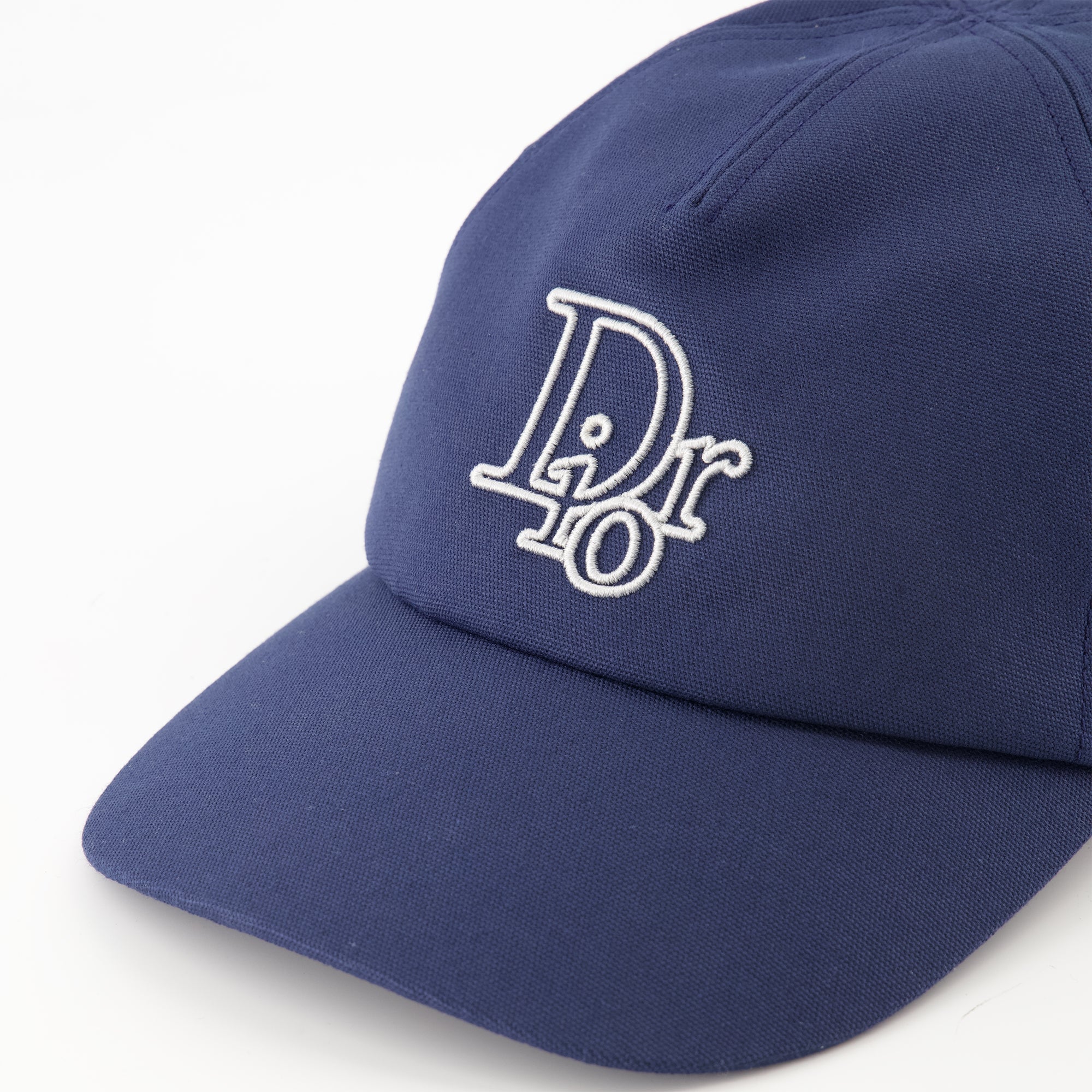 Dior Oblique Cap, Dior Accessories, Navy Cap, Embroidered Logo Cap, Cotton Cap