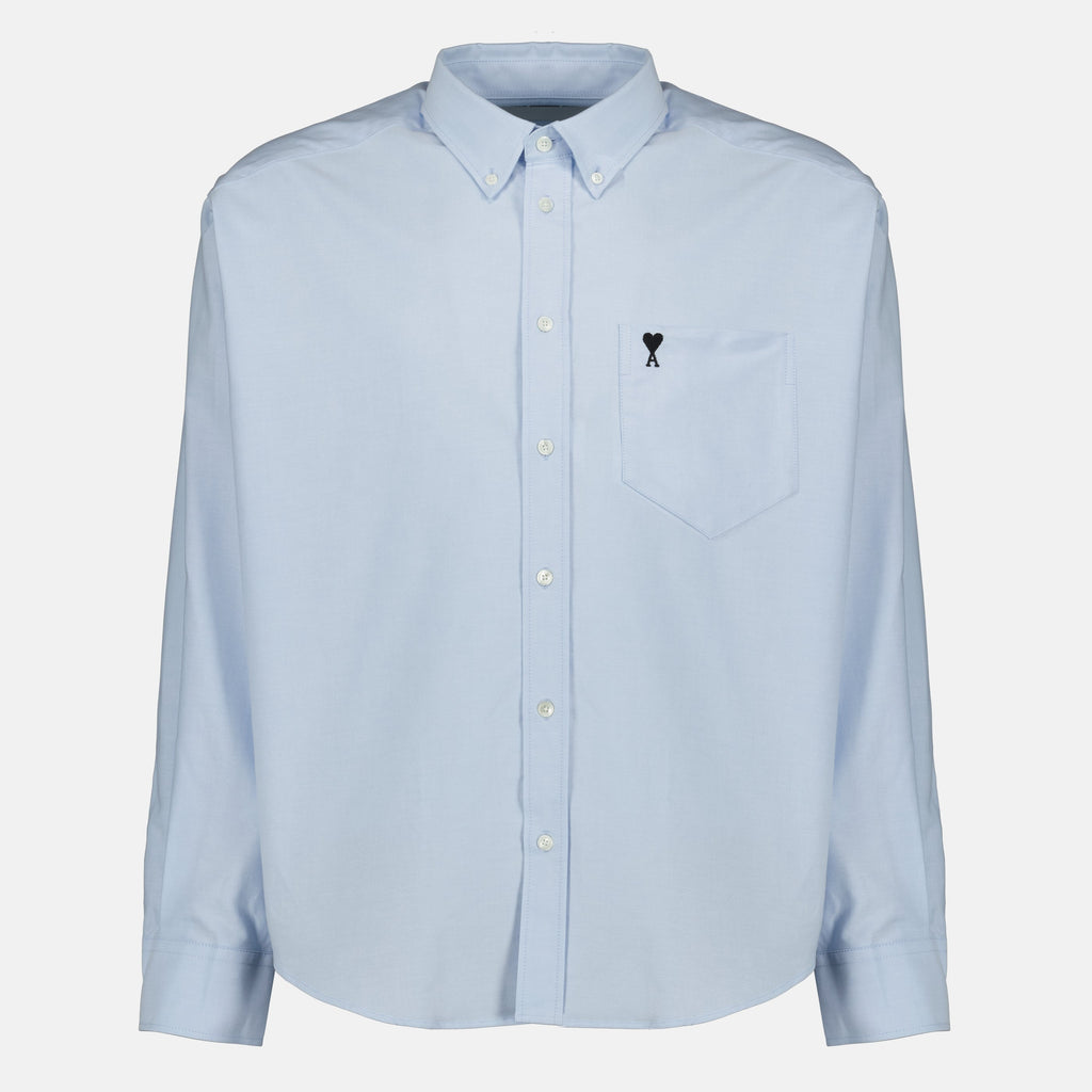 Camisa de Algodão Azul