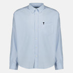Chemise en coton bleue