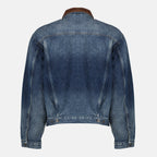 Imagen de la chaqueta de denim D-Denver de Diesel para unisex - Temporada Primavera-Verano 2026 - Vista trasera