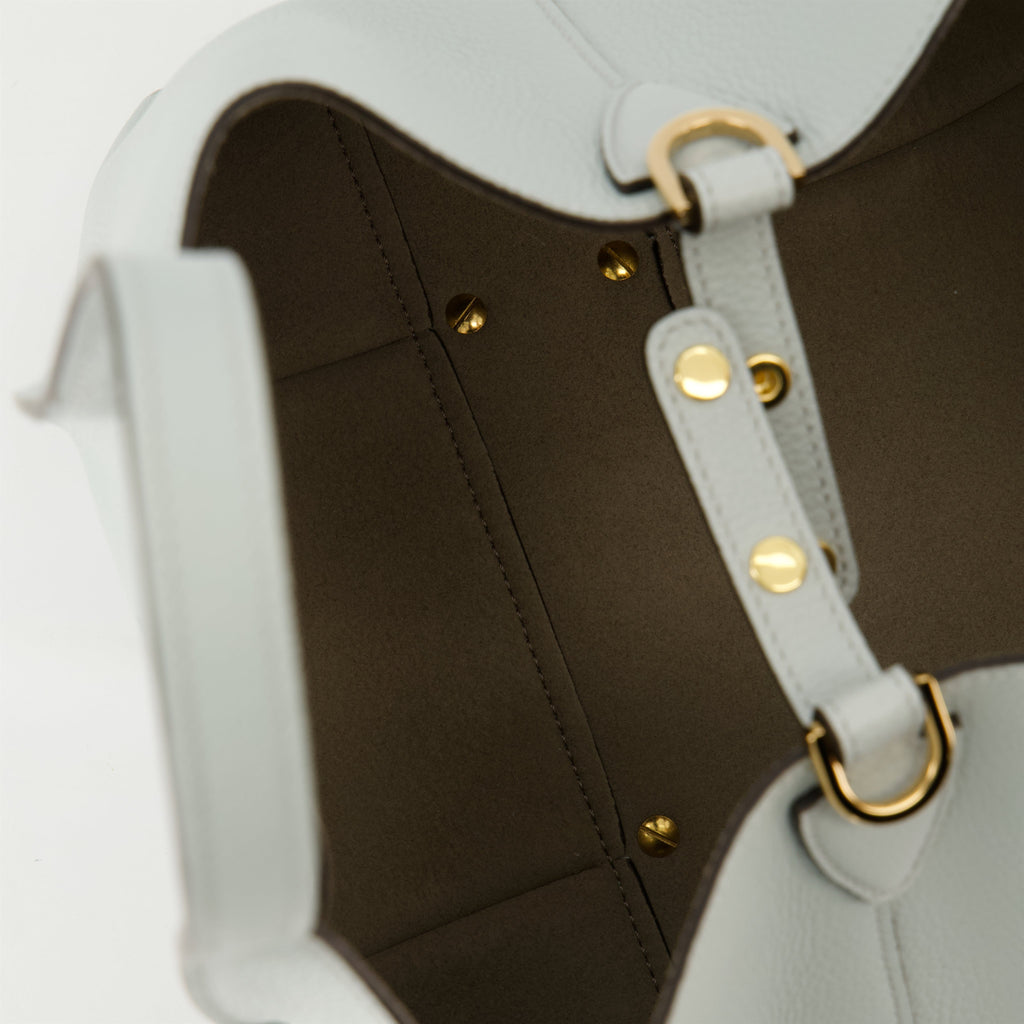 Tod's bag, T Timeless bag, blue leather bag, designer tote, luxury accessories