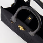 Versace tote bag, La Medusa bag, luxury canvas tote, black tote bag, designer tote bag