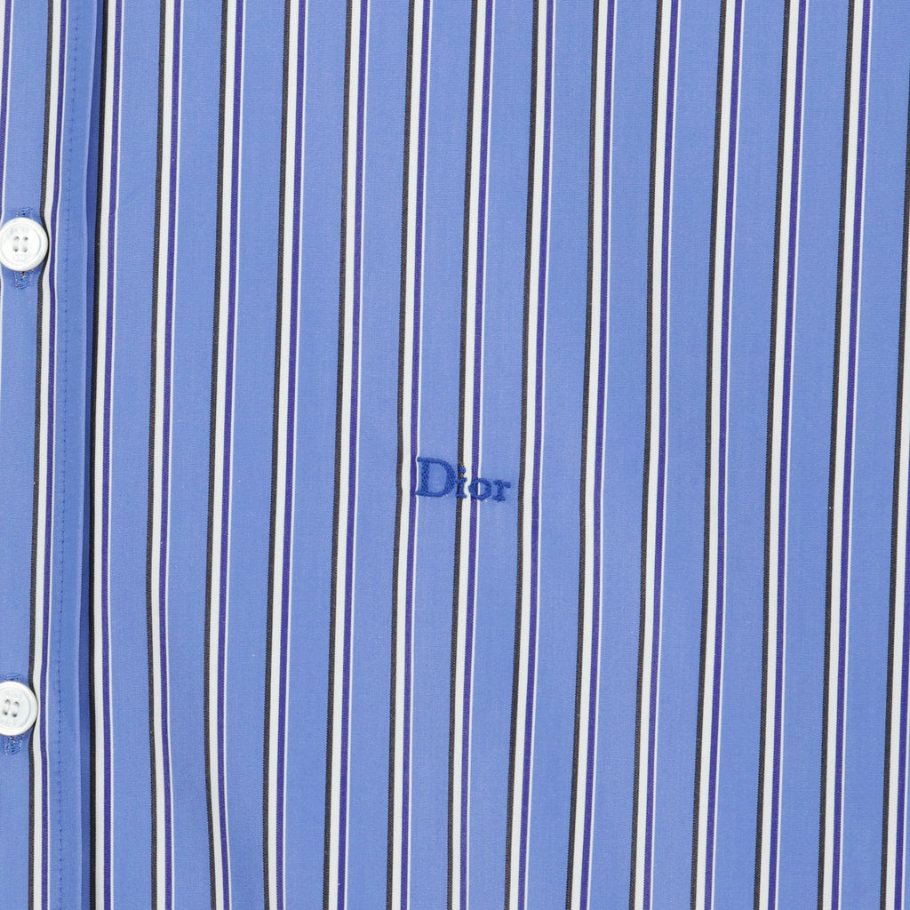 Blue Striped Cotton Shirt