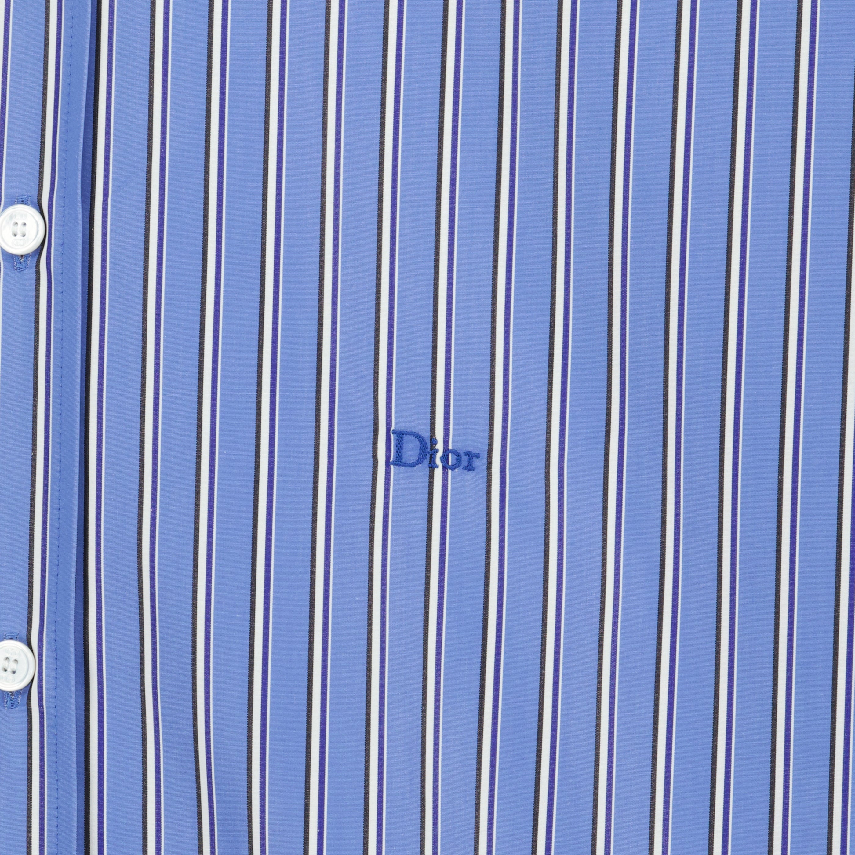 Blue Striped Cotton Shirt