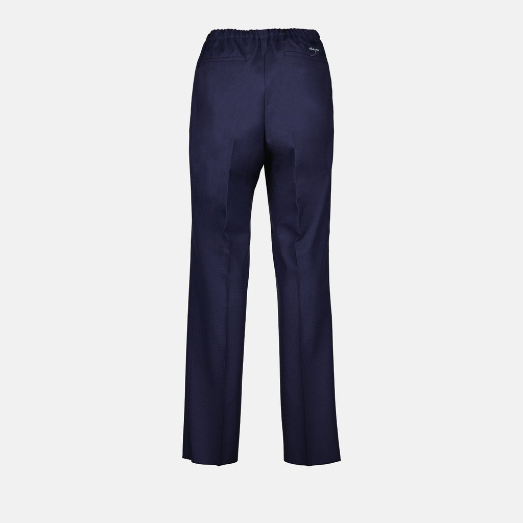Image de Pantalons en Laine Plissés Sur Mesure par Fendi pour Hommes - Saison Printemps-Été 2024 - Détail 2