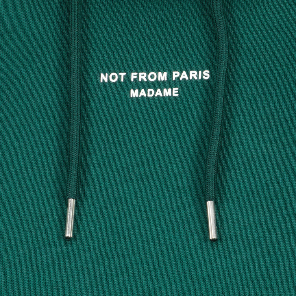 クラシックスローガンフード付きスウェットシャツの画像 - Drôle de Monsieur by Drole De Monsieur for Men - シーズン春夏2026 - 詳細ビュー 2