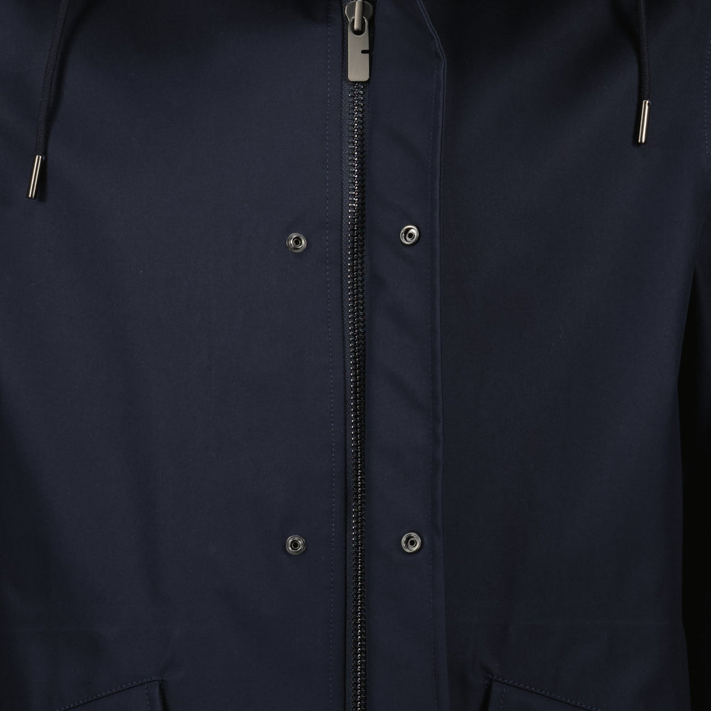 Burberry parka, navy parka, cotton gabardine, Burberry Check lining, Autumn-Winter collection