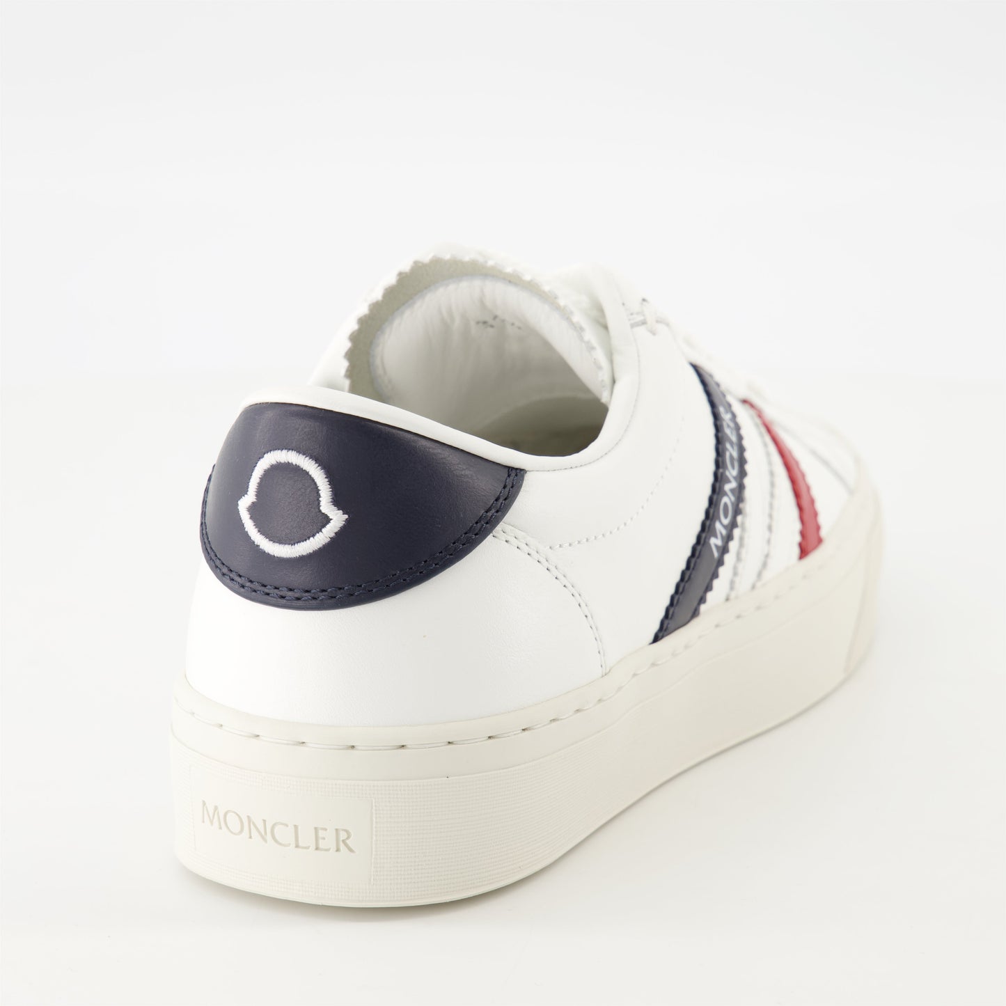 Monaco2 sneakers, Moncler footwear, white leather sneakers, lace-up sneakers, Spring-Summer collection