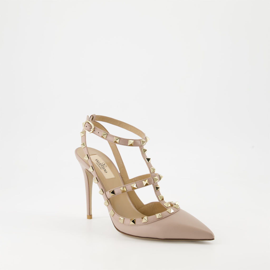 Rockstud pumps, leather pumps, Valentino Garavani shoes, black pumps, luxury footwear