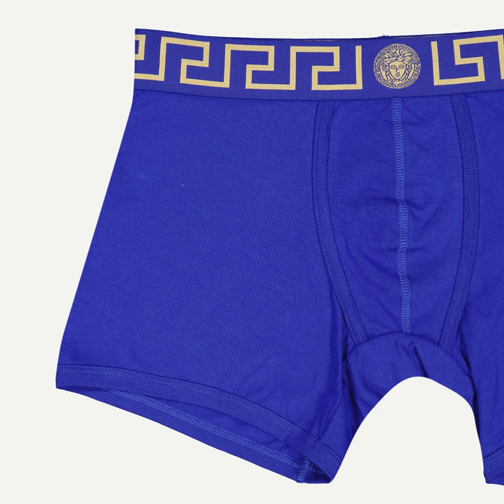 Medusa Greca boxer, Versace boxer briefs, royal blue underwear, men's designer underwear, cotton elastane boxers