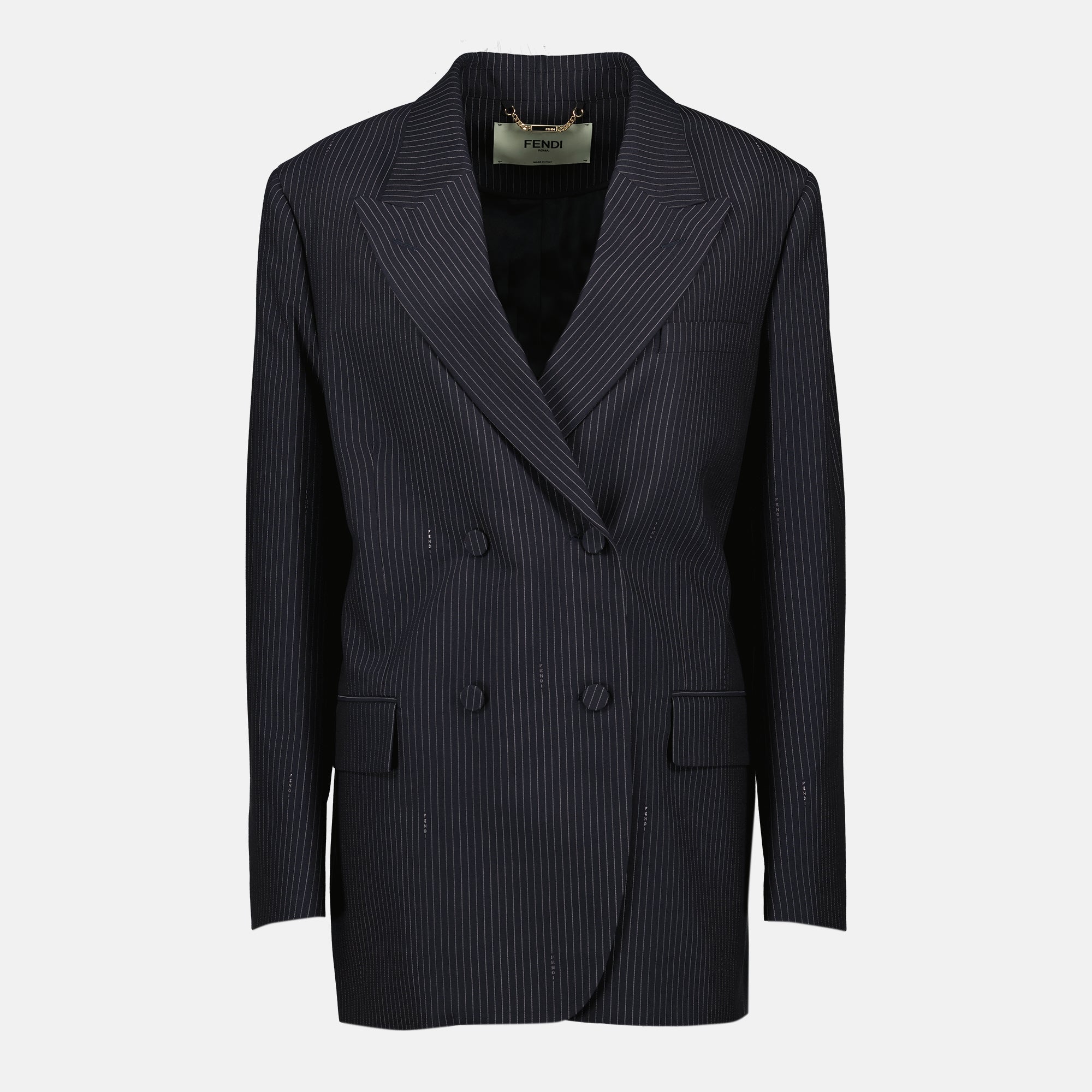 Image of Striped Blazer by Fendi for Women - Season Spring-Summer 2026 - Front View