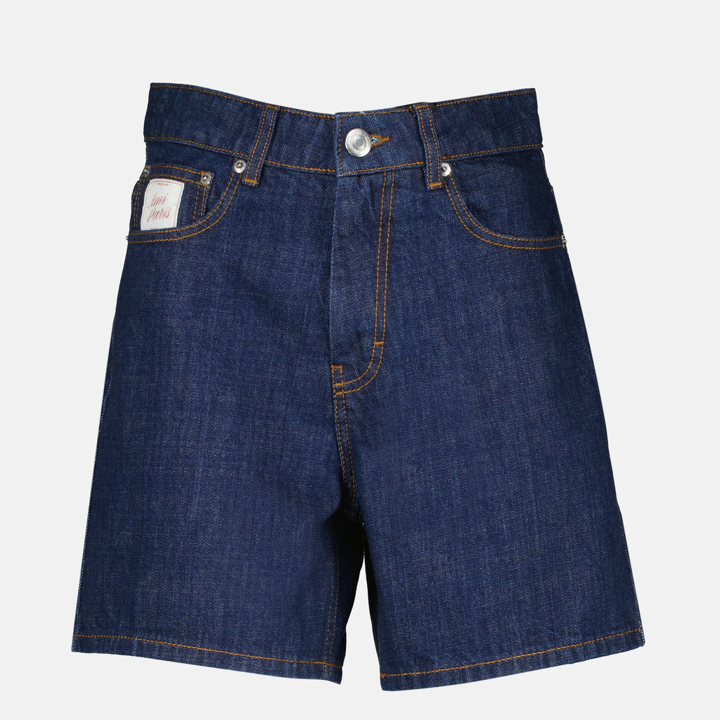 Shorts en Denim Bleu Foncé