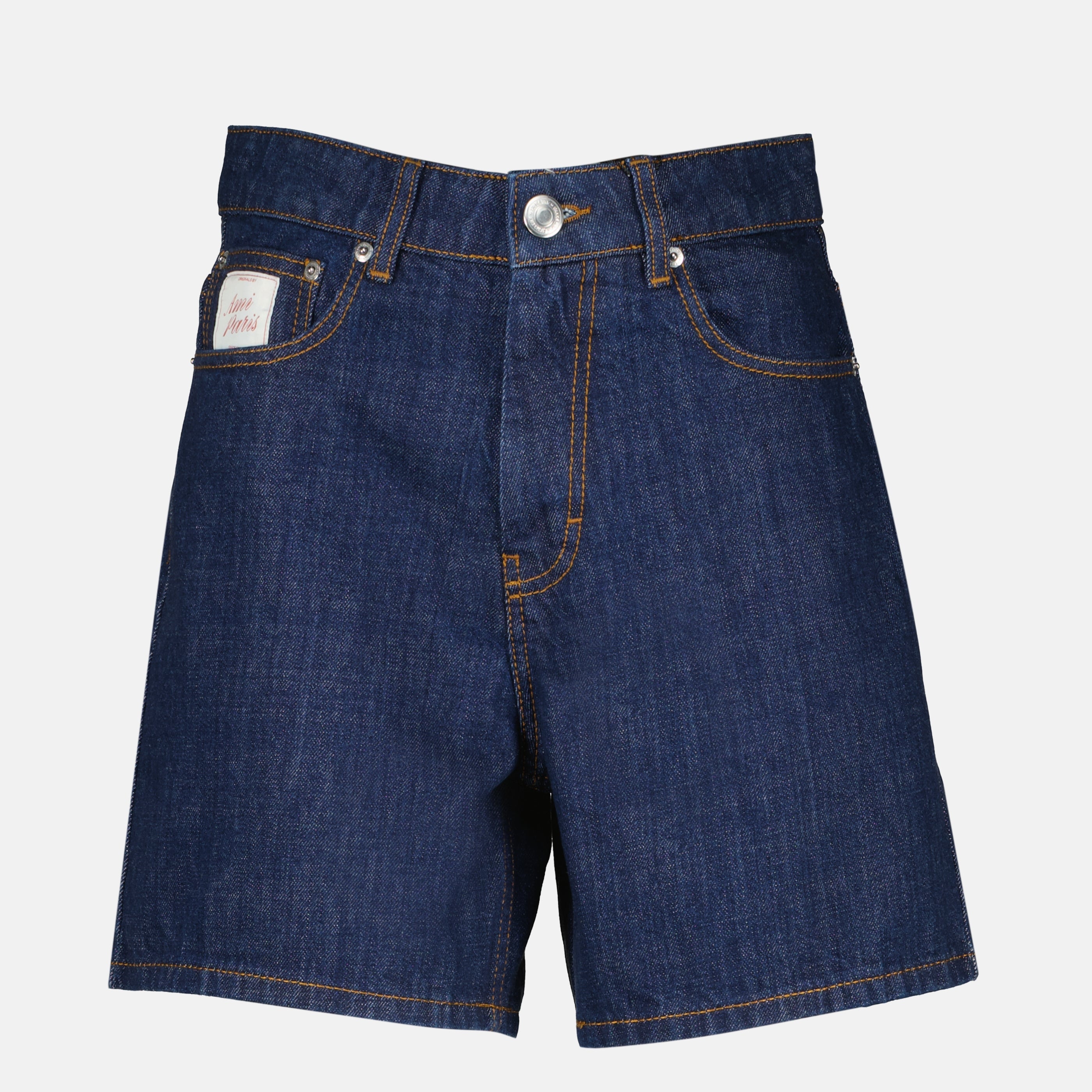 Dark Blue Denim Shorts