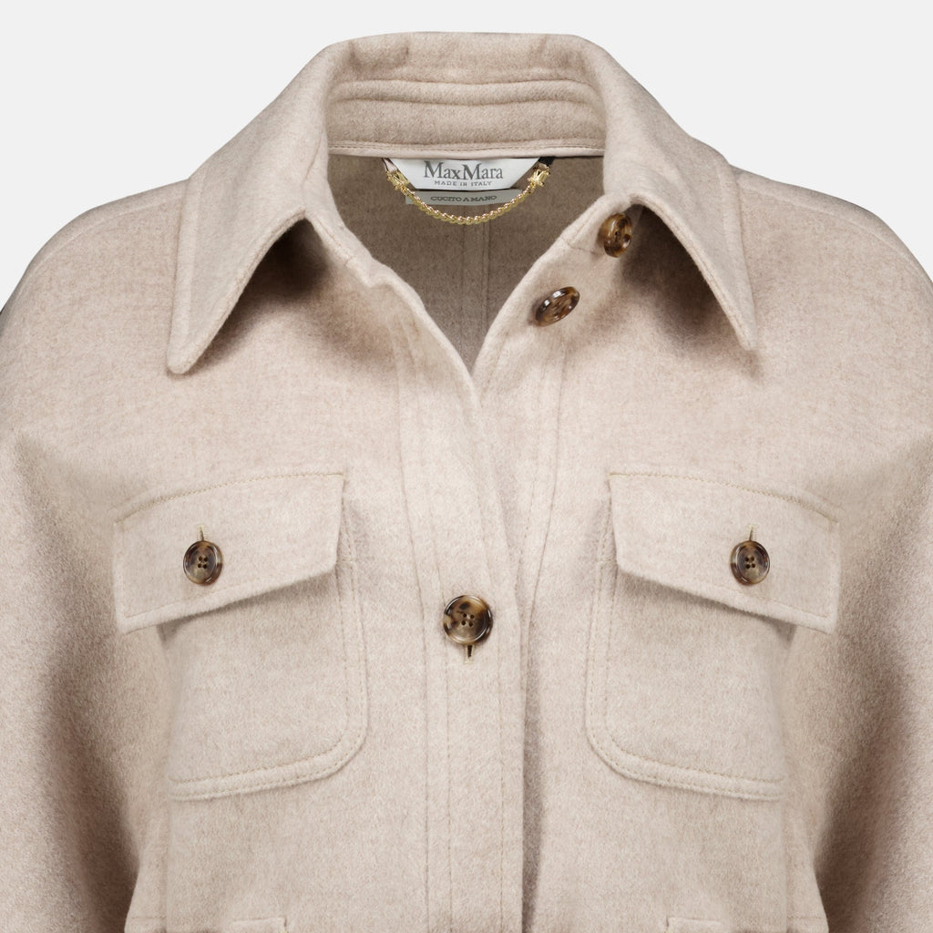 Kaschmirjacke mit Gürtel
