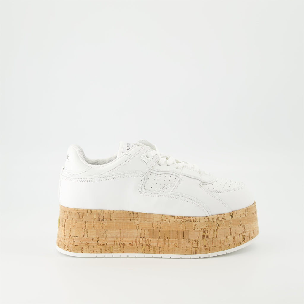 Freedots XL sneakers, leather sneakers, platform sneakers, Valentino Garavani, stylish footwear