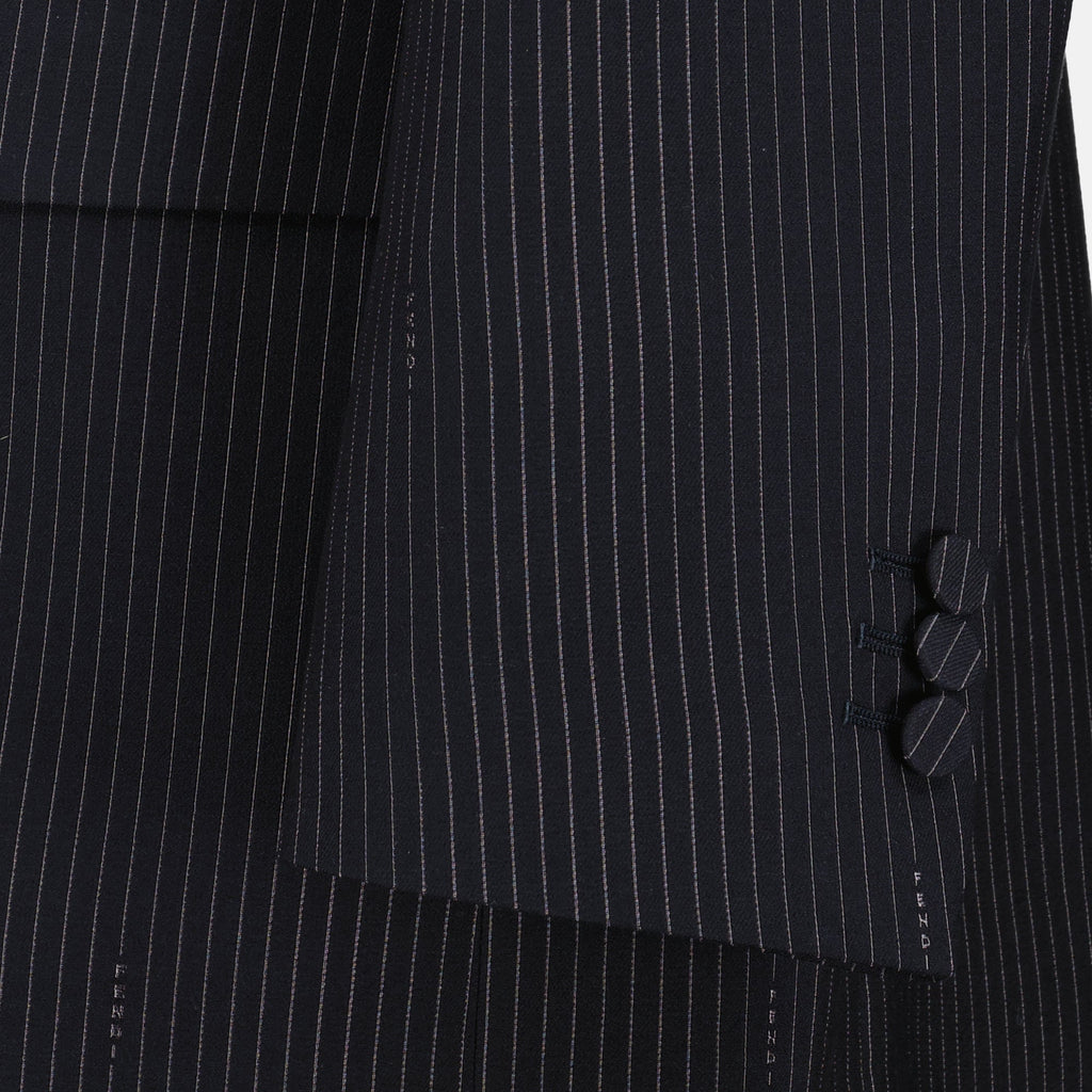 Image d'un blazer rayé par Fendi pour femmes - Saison Printemps-Été 2026 - Détail 2