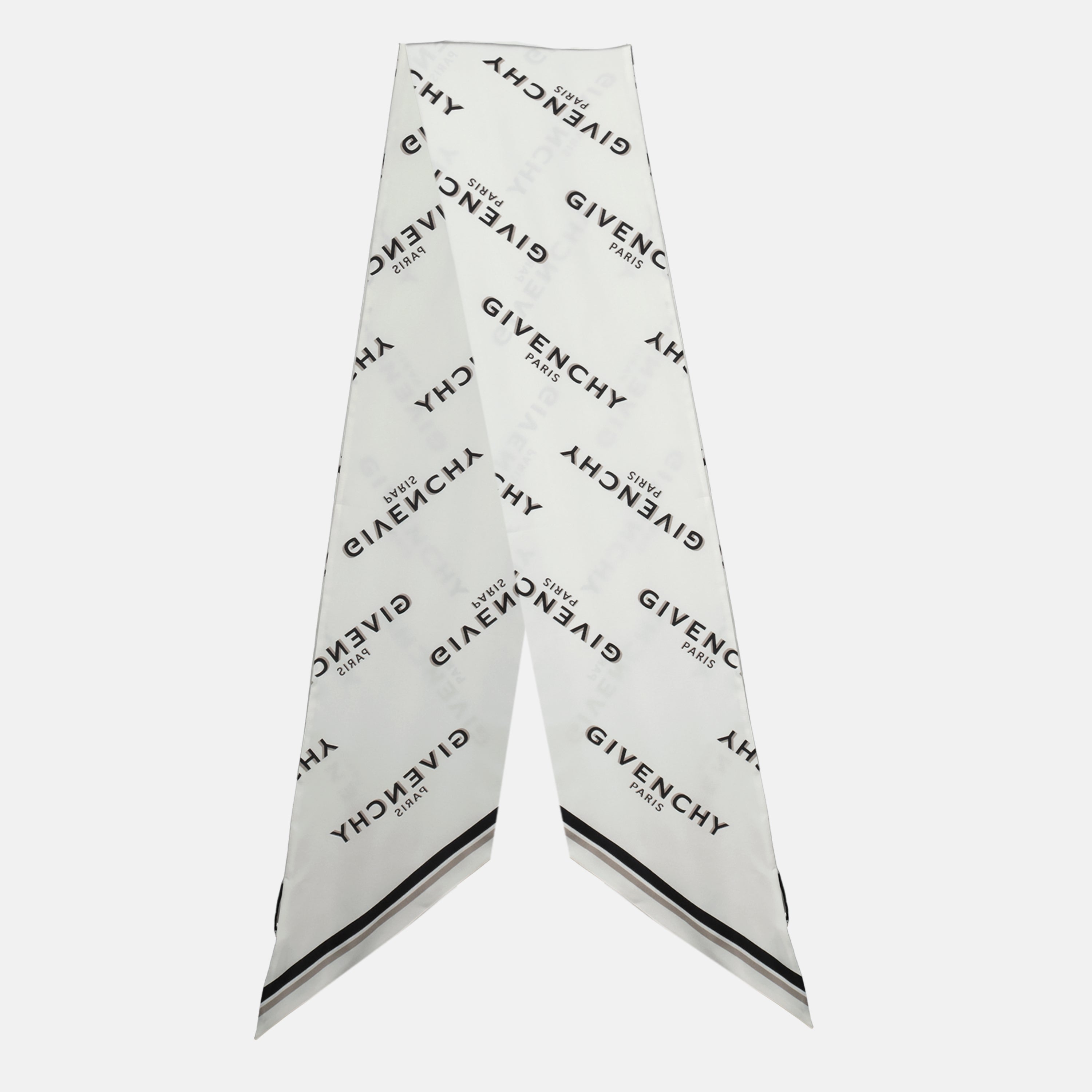 Maxi Bandeau de Seda Shadow Blanco