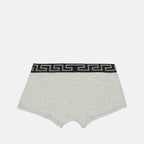 Versace boxer, Medusa Greca, gray boxer, luxury underwear, high-end boxer