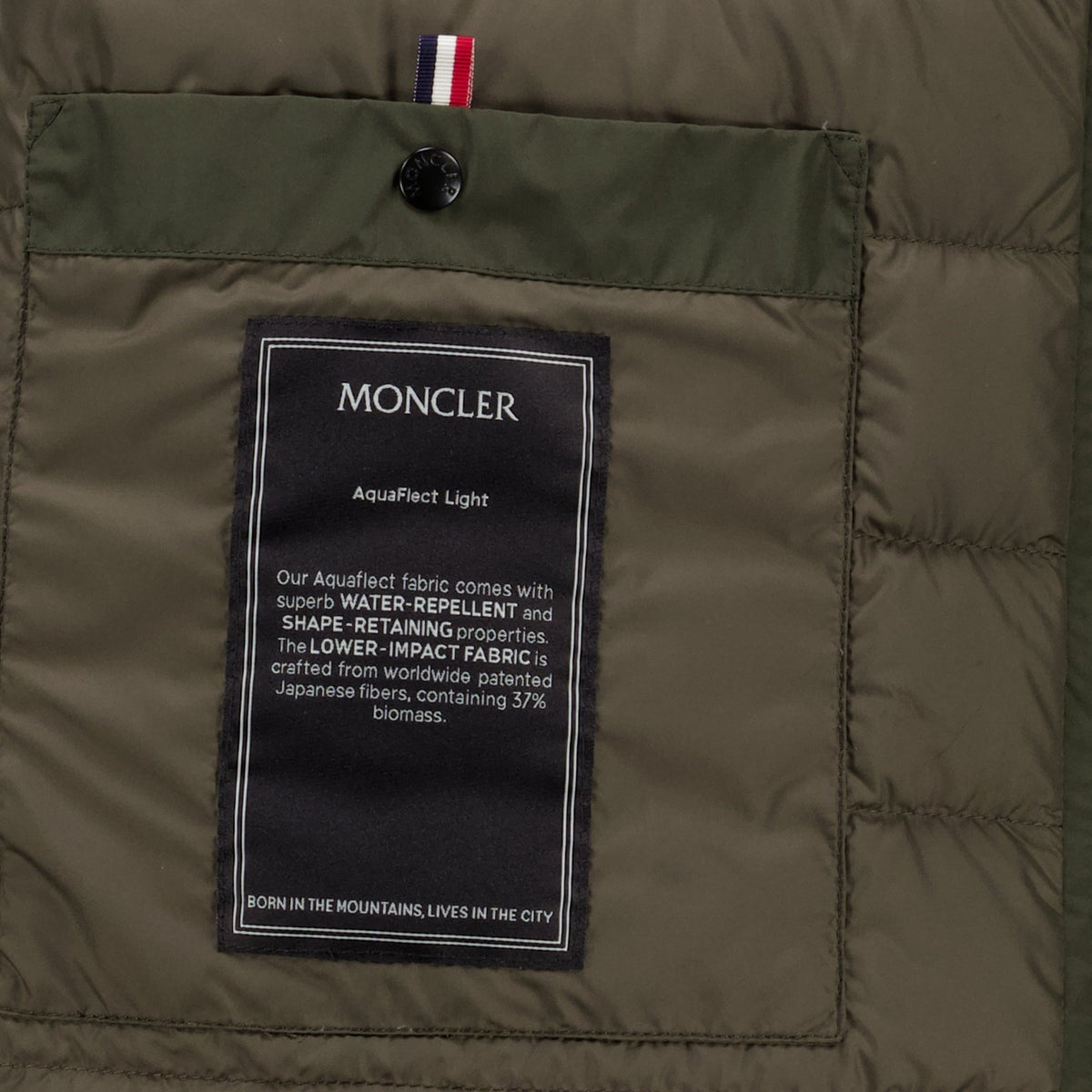 Chaqueta de plumón caqui